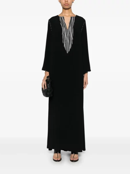 Rochie midi Baruni până la genunchi de costum negru