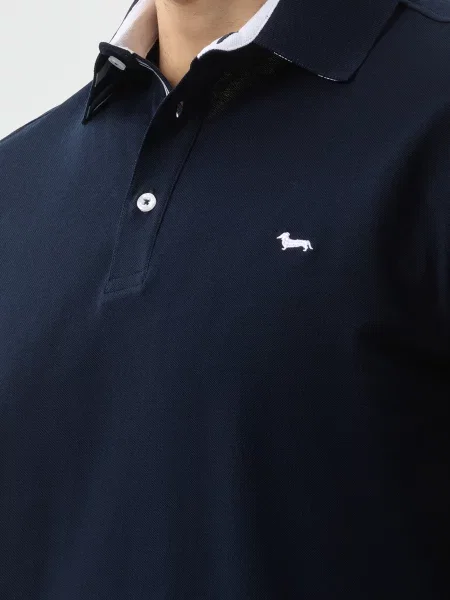 Поло Harmont&blaine синее