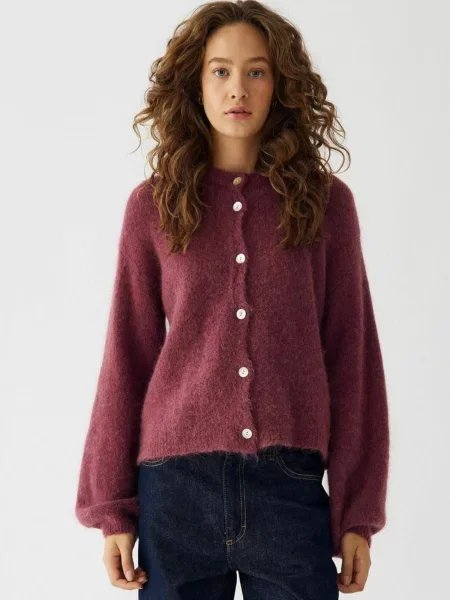 Noella Kardigan Kae rezavě červená