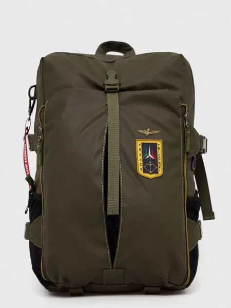 Раница Aeronautica Militare голям с апликация зелено