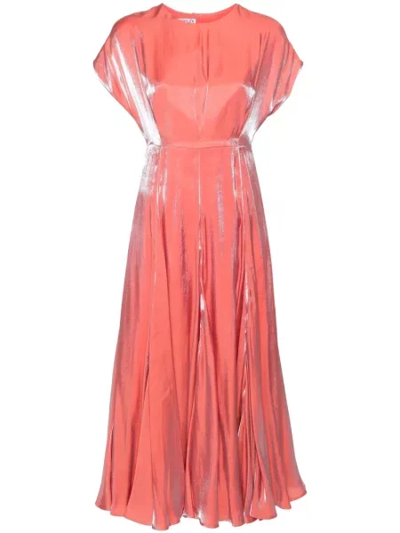 Rochie midi Baruni până la genunchi de costum roz