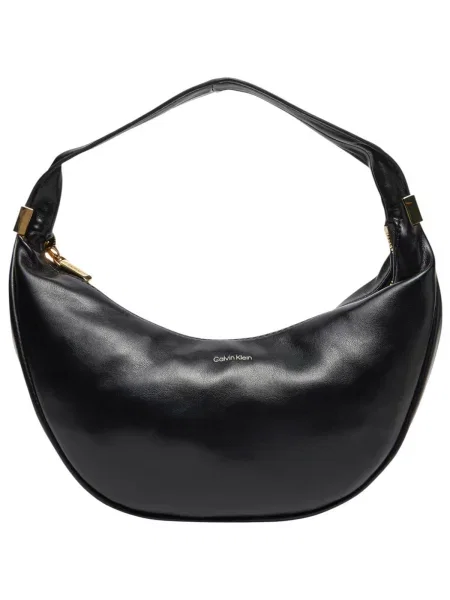 Kabelka Calvin Klein Pinched Soft Crescent Sm černá