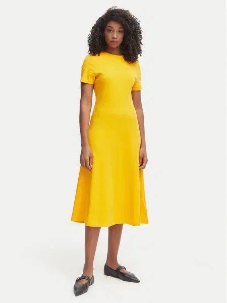 Tommy Hilfiger Vsakodnevna obleka Svetlo oranžna