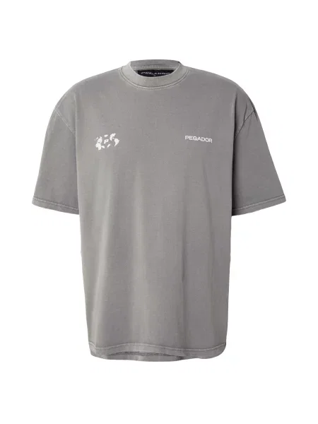 Pegador Tricou FOBELLO gri închis / negru alb