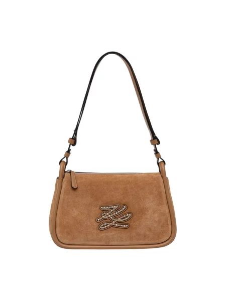 Karl Lagerfeld torebka crossbody K/AUTOGRAPH brązowa