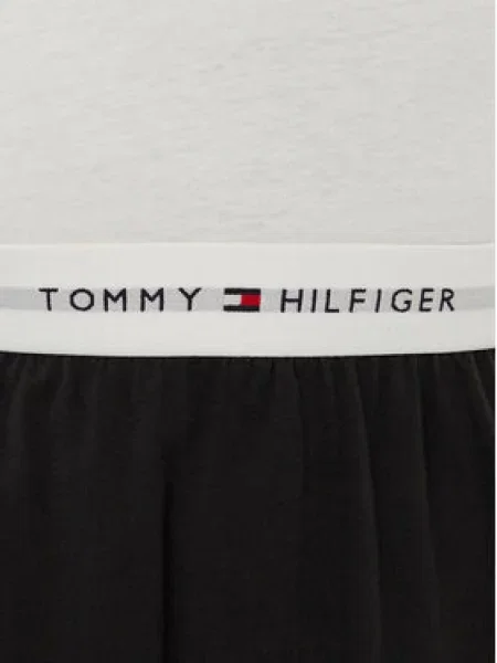 Tommy Hilfiger Underwear Dlhé pyžamo čierna biela