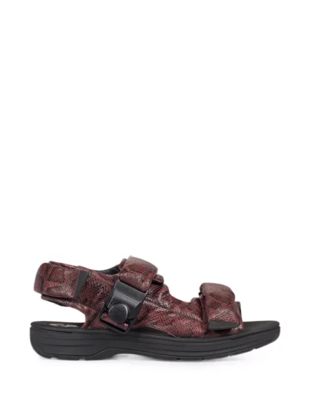 Sandale Clarks Originals cu model piele de șarpe maro