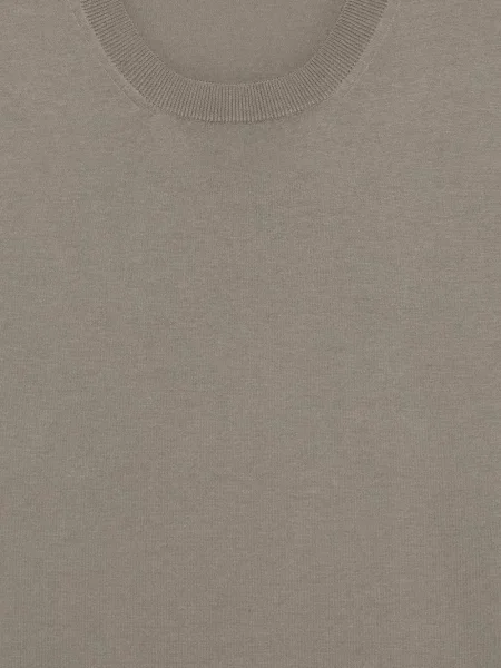 Tricou Corneliani cu broderie maro