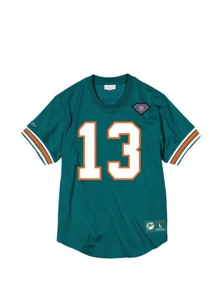 Tricou Mitchell & Ness cu decolteu rotund verde