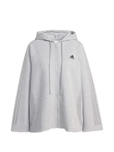 Pantaloni Adidas cu dungi alergare tricotate maro
