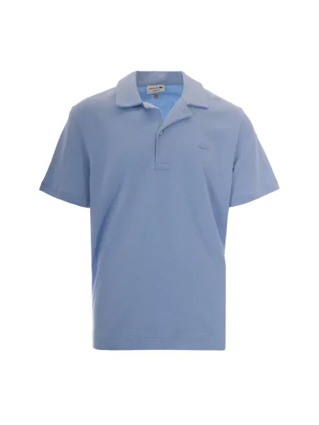 Polo Lacoste Classic Fit Textured krótki rękaw S niebieska