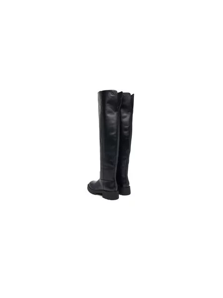 Čizme preko koljena Calvin Klein Chunky Otk Boot Nappa crna
