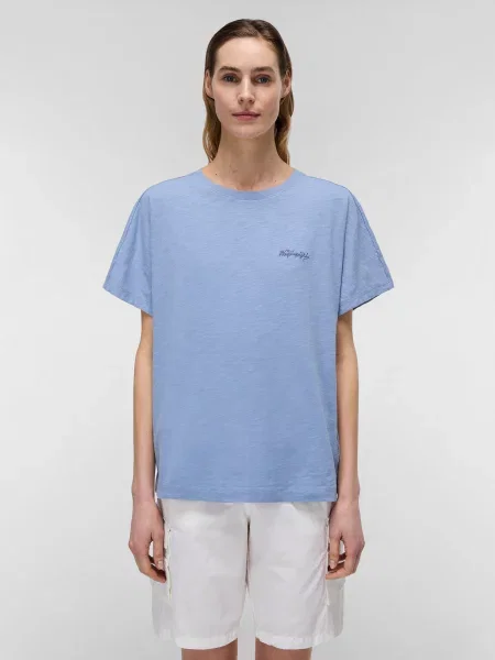 Футболка Napapijri Eclair Logo блакитний