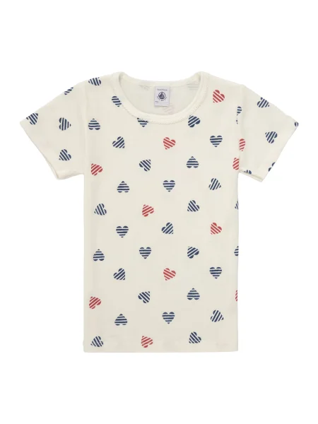 Tricou copii Petit Bateau alb