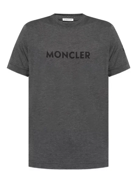 Tricou Moncler cu imagine scurt gri