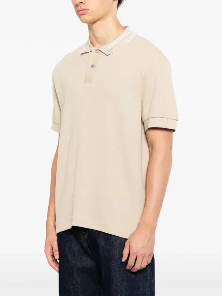 Gulerat tricou polo Boss cu dungi