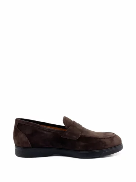 Semišové loafers Kiton hnědé