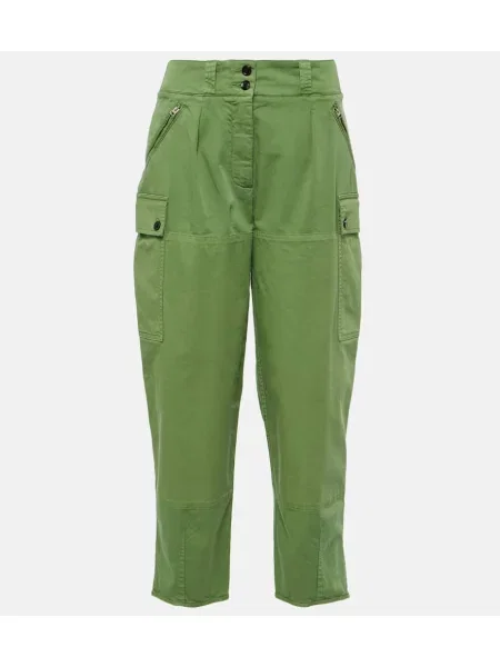 Spodnie cargo Tom Ford z niską talią z twillu zielone