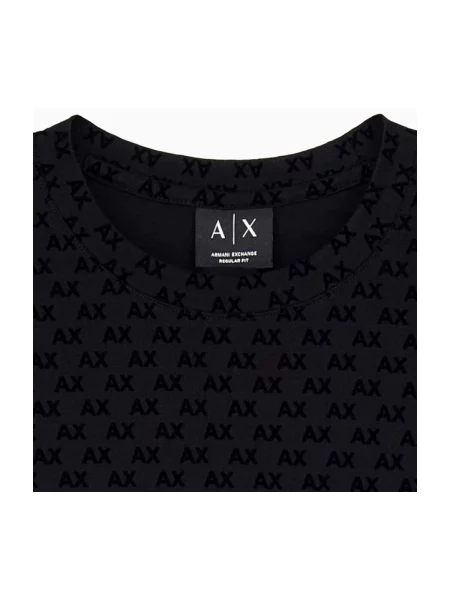 Armani Exchange tricou pentru bărbați din negru