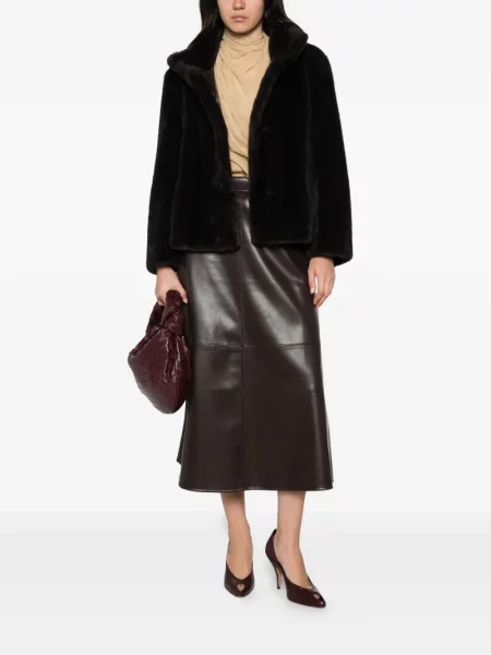 Geacă 's Max Mara cu blană maro