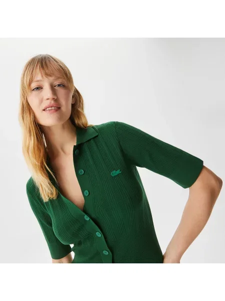 Lacoste Sukienki Lacoste zielona
