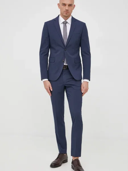 Lindbergh costum barbati marin neted albastru