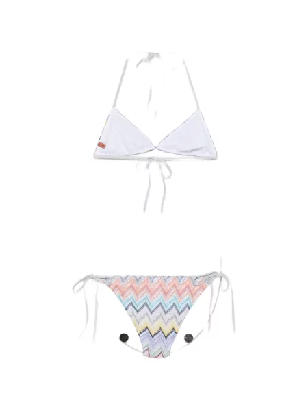 Πλεκτός μπικίνι Missoni λευκό