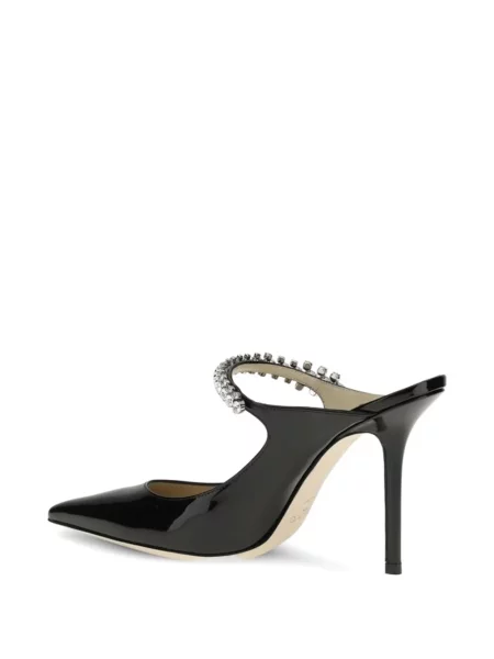 Kožené lakované lodičky Jimmy Choo černé