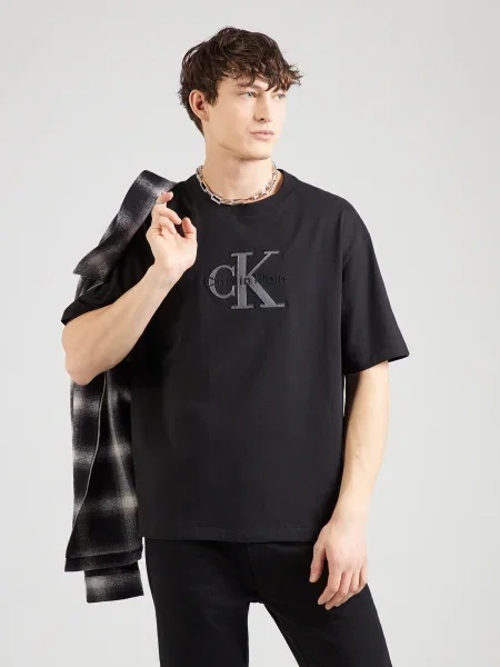 Calvin Klein Jeans Tricou gri negru