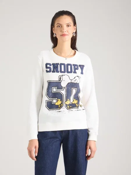 PRINCESS GOES HOLLYWOOD Mikina Sweaty Snoopy indigo / žltá biela