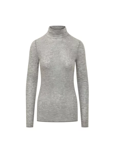 Sweter Pinko wełniany szary