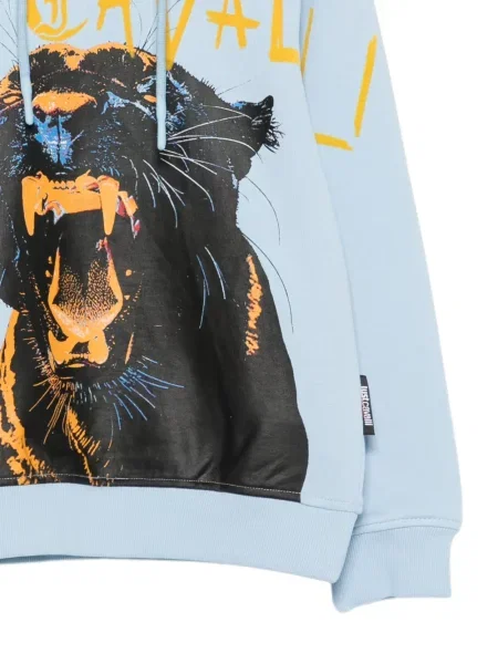 Bluza z kapturem dziecięca Just Cavalli niebieska