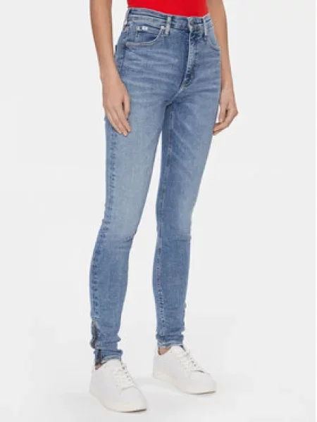 Calvin Klein Jeans Jeansy Super Skinny Fit modrá
