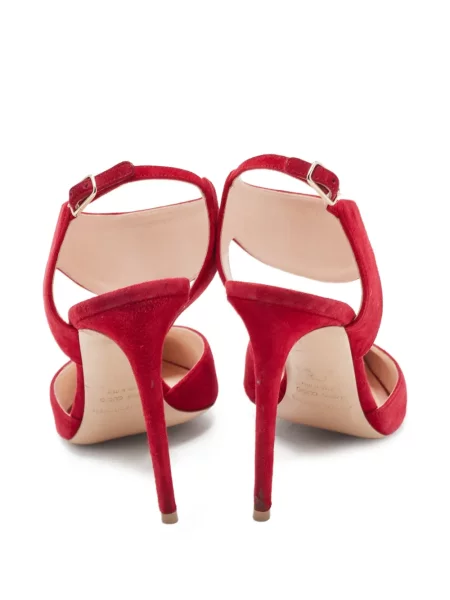 Pantofi cu toc Nicholas Kirkwood din piele de căprioară slingback roz