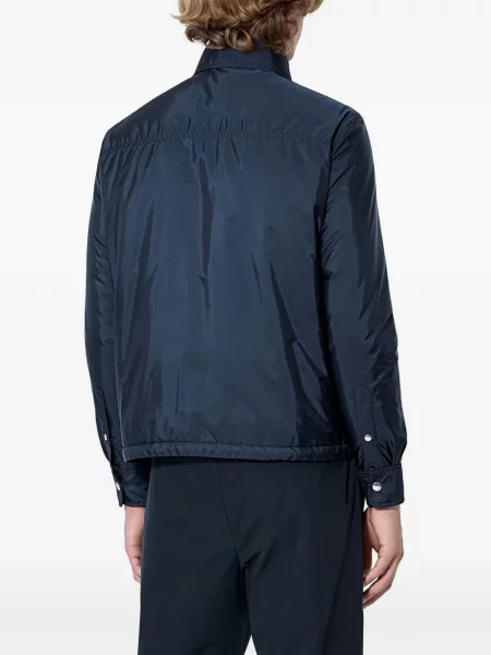Geacă cu puf Moncler albastru