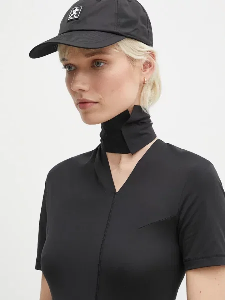 Кепка Sporty & Rich Running Woman Nylon з аплікацією чорний