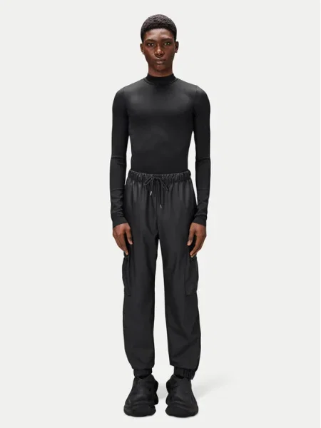 Спортен панталон Rains Pants с изчистен дизайн черно