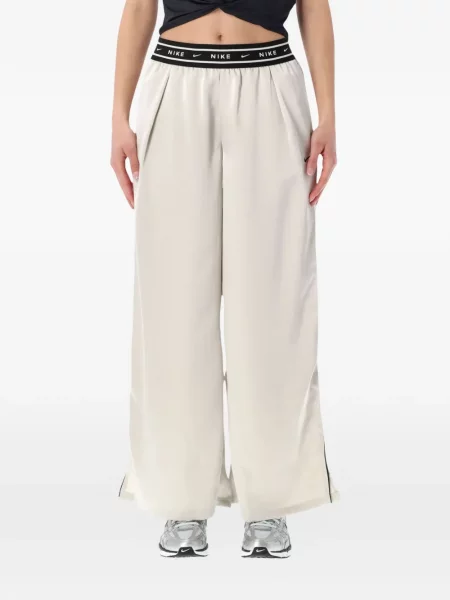 Leggings Nike cu broderie cu decolteu rotund mini verde