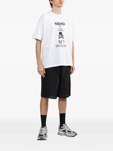 Tricou Neighborhood cu imagine alb