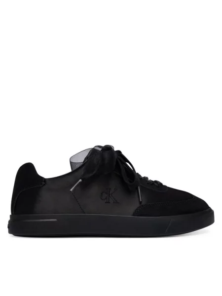 Calvin Klein Sneakersy Low Pro Cupsole Wt Satin Mix czarny