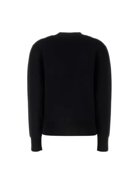 Sweter Burberry wełniany czarny