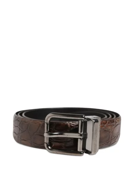 Cu centură curea Dolce & Gabbana din piele maro