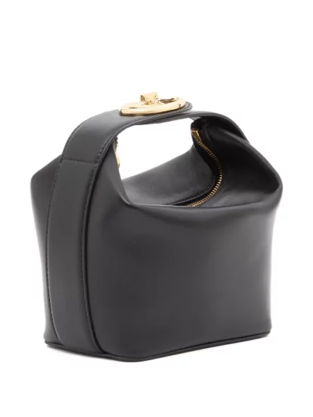 Geantă Valentino Garavani din piele negru