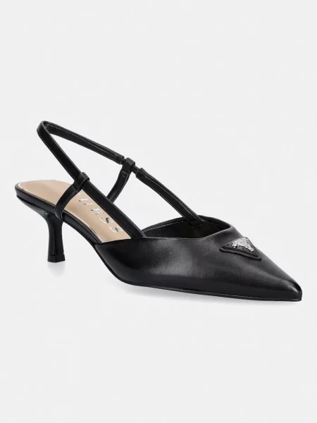 Guess pantofi stiletto din piele negru