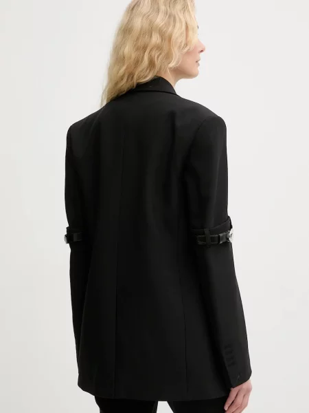 Coperni marynarka Logo Belted czarna