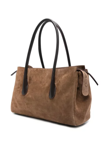 Τσάντα shopper Roberto Festa σουέτ καφέ