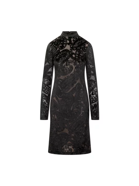 Sukienka Etro z wzorem paisley czarna