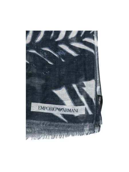 Szal Emporio Armani niebieska
