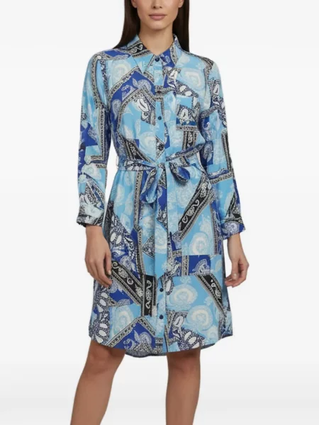 Lung rochie Dvf Diane Von Furstenberg cu imagine albastru