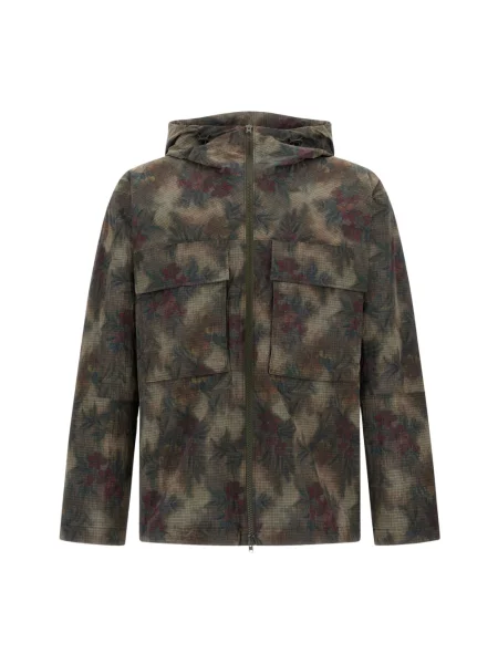 Parka Herno w tropikalny nadruk